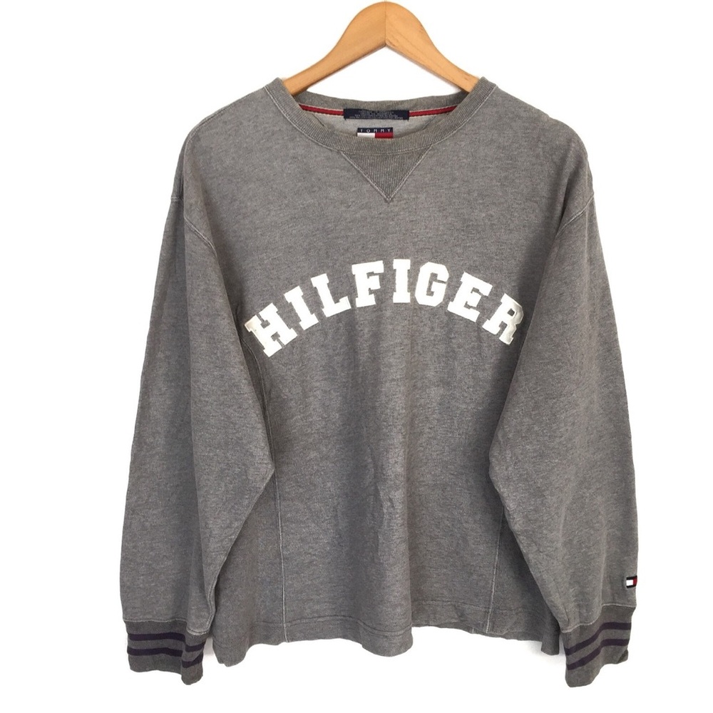 Tommy Hilfiger Gray Crewneck Sweater